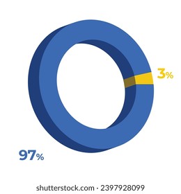 3 97 3d donut pie chart illustration eps vector 