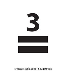 3 allowed icon illustration isolated vector sign symbol