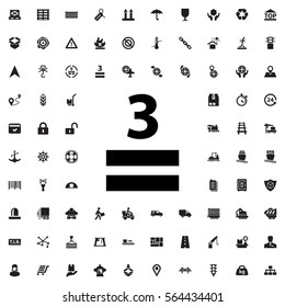 3 allowed icon illustration isolated vector sign symbol