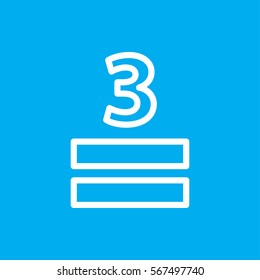 3 allowed icon illustration isolated vector sign symbol