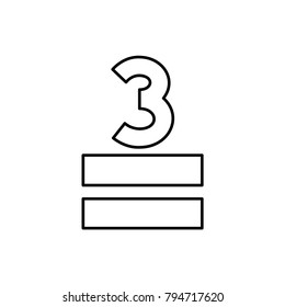 3 allowed icon illustration isolated vector sign symbol