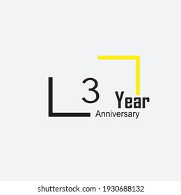 3 anniversary logotype style with handwriting golden color for celebration event, wedding, greeting card, and invitation