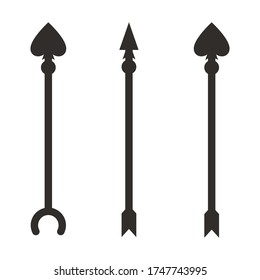 3 arrow bows archery flat icon for apps and websites