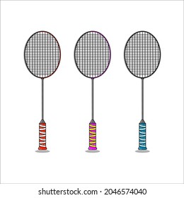 3 Badmintotn Rakcet Vectors !