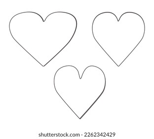 3 Beautiful Hearts for Multi purposes
