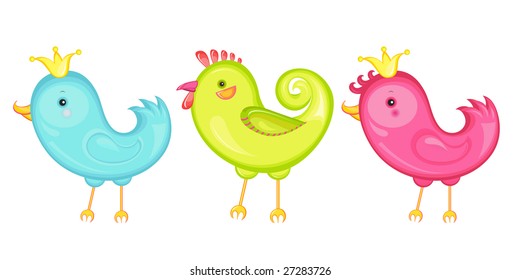 3 birds