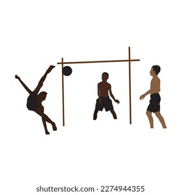 3 boys are playing games VECTOR ARTWORK