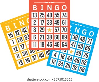 3 cards for bingo game