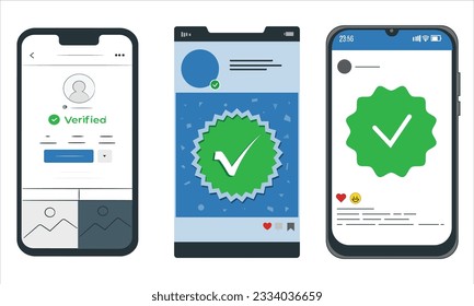 3 Marque la marca en la pantalla del smartphone. teléfono móvil con icono de marca de verificación verde. Diseño moderno y plano. Marca de verificación en la pantalla del smartphone. Icono de confirmación con teléfono. Símbolo aprobado. 2100