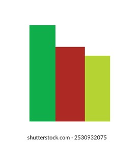 3-Farben-Balkendiagramm-Bild