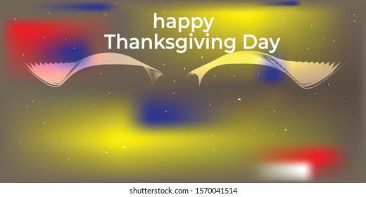 3 Color Gradient Gradient Thanksgiving Background Stock Vector (Royalty ...