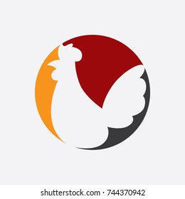 3 Color Rooster Logo