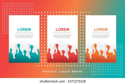 3 color set banner template