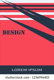 3 color simple poster design