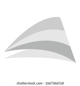 3 farbige (dreifarbige) Flaggenvorlage