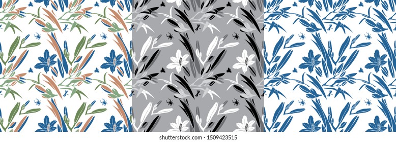 3 Color Floral Images Stock Photos Vectors Shutterstock