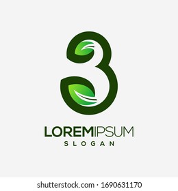 3 colorful gradient logo design
