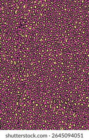 3 Colors Elegant Shape Vector Leopard Seamless Pattern, Animal Skin, Jungle Life, Jaguar, Inverted Color, Bright Color, Printing on Surface, Cheetah Skin, Suitable for All over printing Woman, Animal
