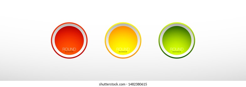 3 components chart make up something. Modern business circle infographics three options banner. Vector layout piece chart workflow. 3 piece diagram number component. Three step up options web design