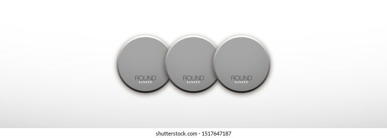 3 components chart make up something. Modern business circle infographics three options banner. Vector layout piece chart workflow. 3 piece diagram number component. Three step up options web design