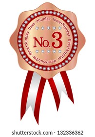 3 copper ribbon frame