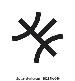 3 Cross App Icon Design Vector