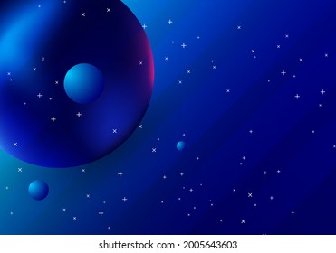 3 D background with blue color. vector illustration
