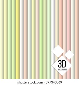 3 D background with bright vertical stripes