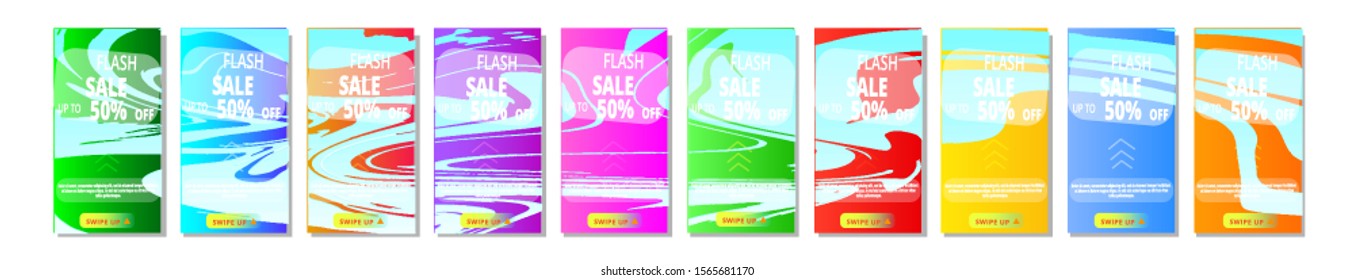 3 D Christmas snow effect on abstract mobile for flash sale banners. Flash sale special offer set. Sale banner template for your design vector.