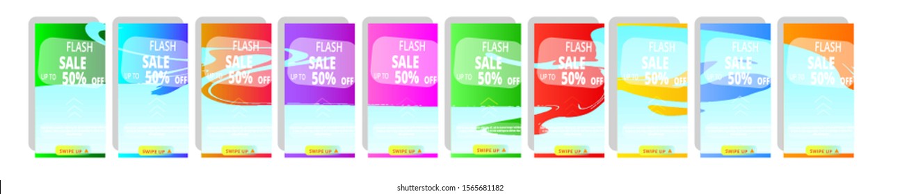 3 D Christmas snow effect on abstract mobile for flash sale banners. Flash sale special offer set. Sale banner template for your design vector.