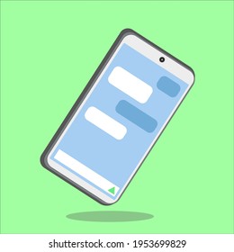 3 d flat design smartphone illustration for your electronic design and social media