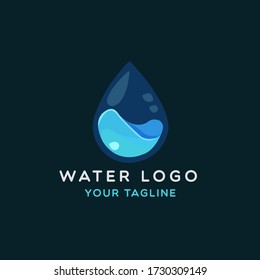 3 D water logo design