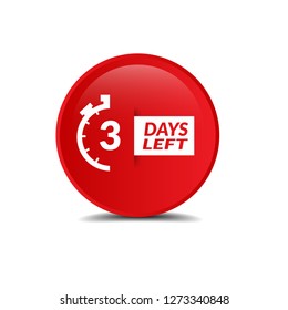 3 Days Left - vector - Vektor 