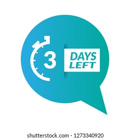 3 Days Left - vector - Vektor 