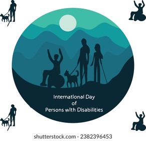 3 december is International Day of Persons with Disabilities vector