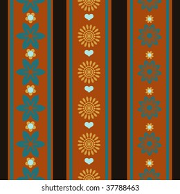 3 different borders seamless background pattern
