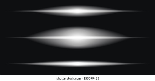 3 Different EPS 10 Lights with transparency 
