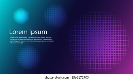 3 dimension balls background design modern style technology. particle concept.