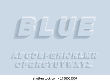 3 dimensión azul diseño vectorial/ilustración