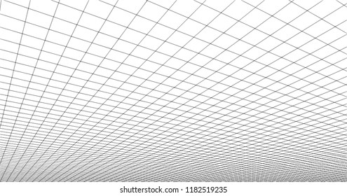 3 Dimensions grid line for 3D design and can be use for geometric background or drawing using grid line for guiding easy for making line or curve from grid to grid point to point on white background.