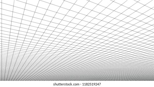 3 Dimensions grid line for 3D design and can be use for geometric background or drawing using grid line for guiding easy for making line or curve from grid to grid point to point on white background.