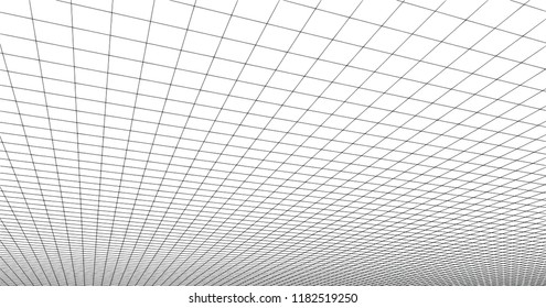 3 Dimensions grid line for 3D design and can be use for geometric background or drawing using grid line for guiding easy for making line or curve from grid to grid point to point on white background.