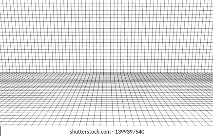 3 Dimensions grid line for 3D design and can be use for geometric background or drawing using grid line for guiding easy for making line or curve from grid to grid point to point on white background.