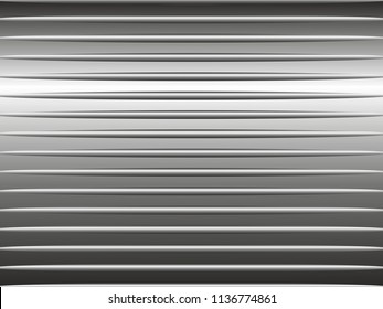 3 dimensions horizontal lines light gray metal style vector background 