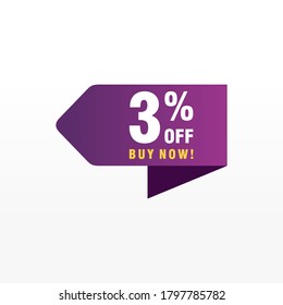 3 discount, Sales Vector badges for Labels, , Stickers, Banners, Tags, Web Stickers, New offer. Discount origami sign banner