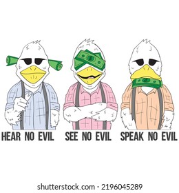 3 ducks that reflect human nature