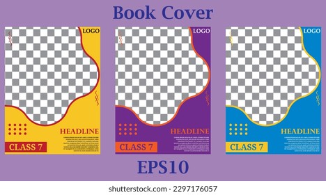 3 Dynamic Vector Illustrations for Eye-Catching Book Covers - 3 In 1 Book Cover Vector EPS10 
