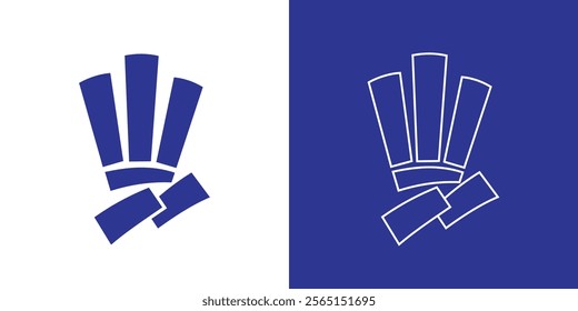 3 Finger Shape Logo, Cartoon Logo