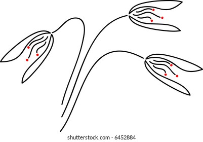 3 flowers background pattern