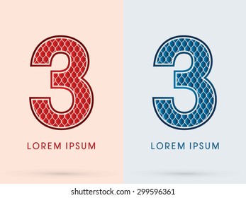 3, Font, Concept Hot and Cool, Wire Mesh, steel, net, graphic vector.